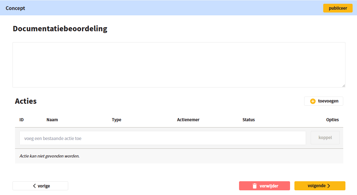 Documentatiebeoordeling